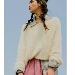 Free people pullover v neck oversized sweater